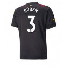 Manchester City Ruben Dias #3 Bortedrakt 2022-23 Kortermet